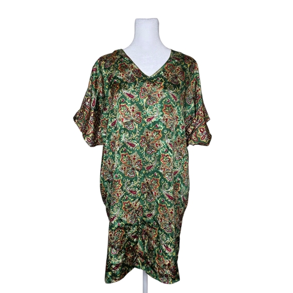 NAQUI Tops - Naqui New York Womens Caftan Tunic Top Floral Boho Top Only Size Large